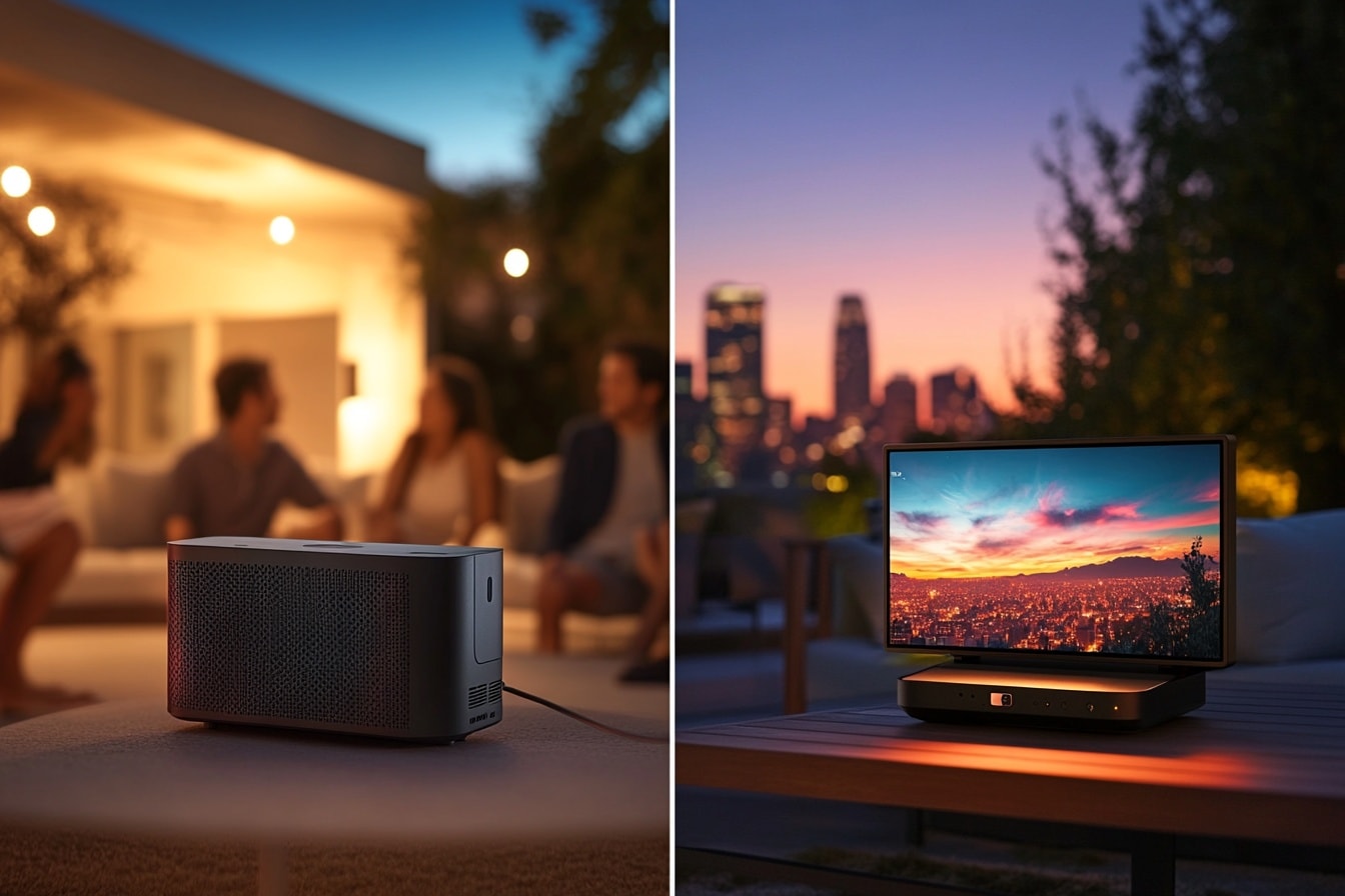 Mini Projector vs. Portable TV for Outdoors: Which Wins Your Backyard Movie Night?
